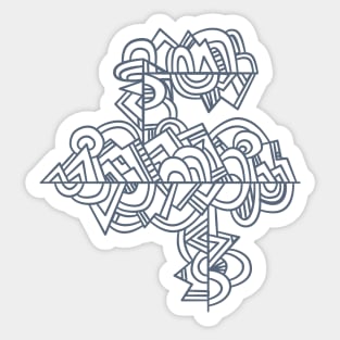 zendoodle blue Sticker